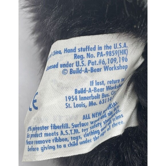 VTG Build A Bear Panda Bear With 3 Peace Sign Tee Shirt Plush Stuffed Animal Toy - Picture 13 of 14